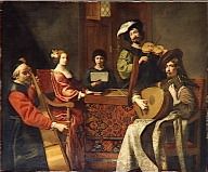 Le concert, Nicolas Tournier (1590-1639), huile sur toile, musÃ©e du Louvre, Â© RMN.