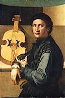 Portrait d'un joueur de viole, Paolo Zacchia (fin 15e siècle-après 1561), huile sur bois, © RMN.